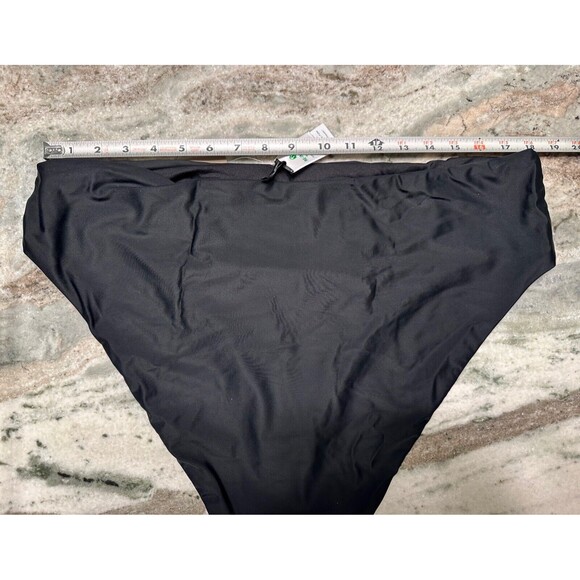 J CREW Bikini Bottom Womens Plus Size 2X Black High Rise Beach Pool Resort - Picture 5 of 6